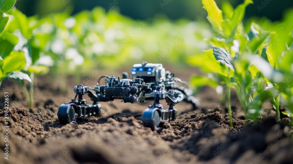 Aufkleber next-gen ai-controlled mechanical weather prediction system optimizing planting schedules