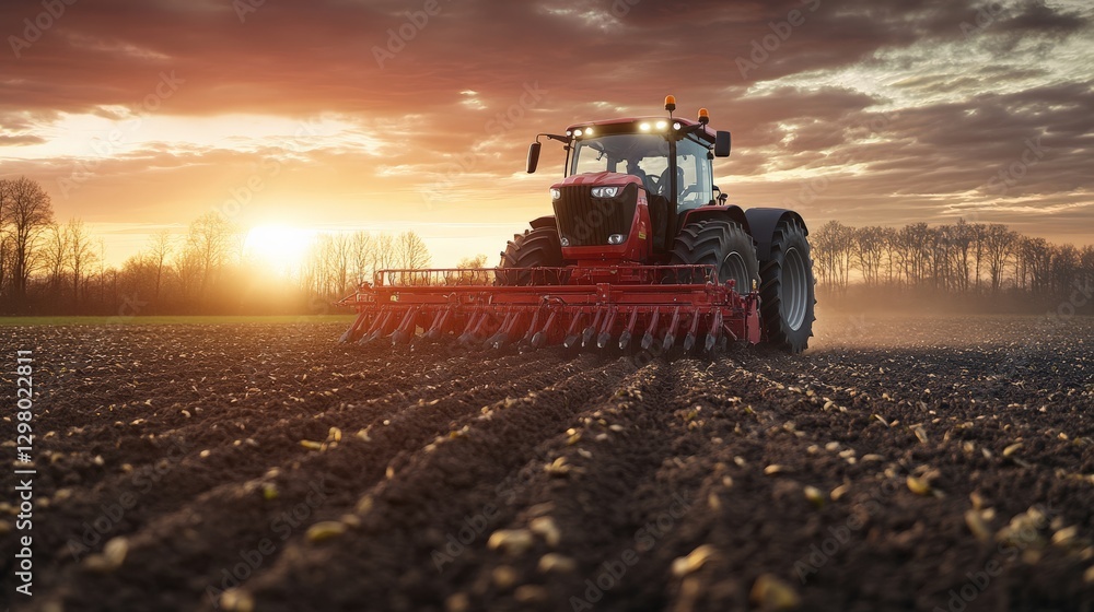 Aufkleber next-gen ai-powered mechanical plowing system adapting soil treatment based on real-time data