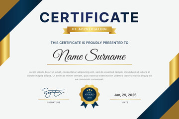 Elegant Certificate Template Design