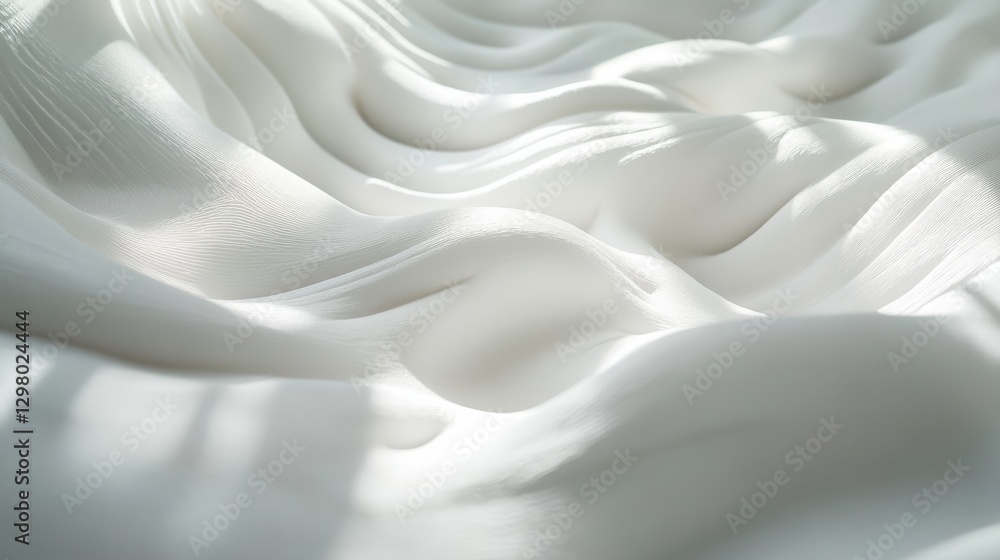 Aufkleber smooth flowing fabric with sharp details and clean lighting