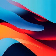 Abstract layered color gradients that create an elegant flowing design