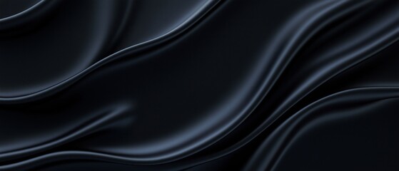 Fototapeta premium Abstract background with a dark blue color. it has a smooth and shiny texture, with wavy lines that create a sense of movement and depth.