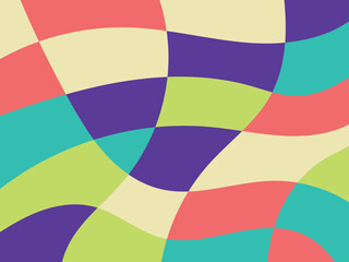 Obraz premium Abstract multicolored organic mosaic design background. Colorful vector illustration backdrop.