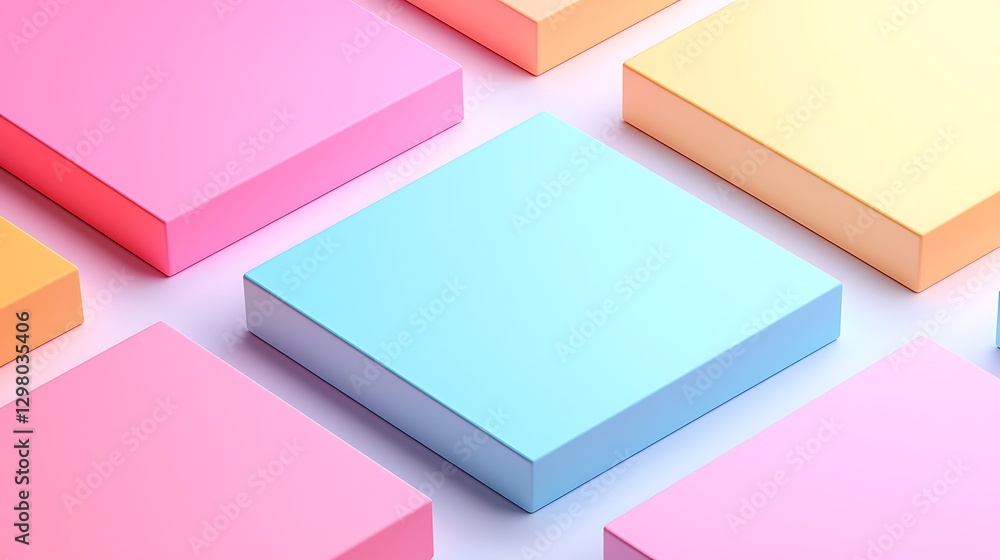 Aufkleber a vibrant arrangement of colorful sticky notes displayed in various shades, creating an eye-catching