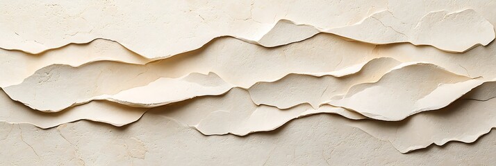 A textured, abstract background featuring layered, torn paper with soft, neutral tones creating a visually appealing design.