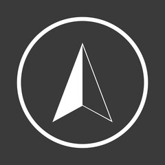 Compass, compass rose, navigation icon. Compass icons of north, south, east and west direction, flat design symbol