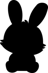 Rabbit silhouette