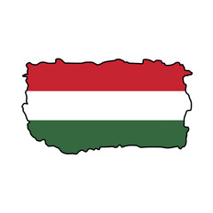 Fototapeta premium map of hungary