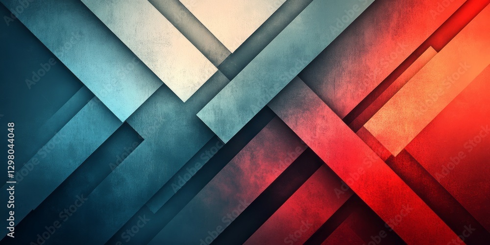 Poster abstract geometric background featuring overlapping shapes with gradient colors