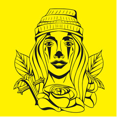 Seemless tato pattern women