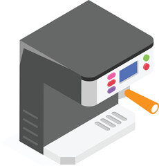 Get this amazing icon of coffee machine in modern design style