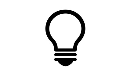 Obraz premium Idea, lightbulb, white, background, icon