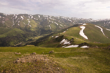 Mountains nearby Bakhmaro village inn Georgia