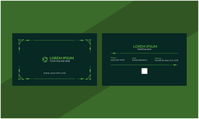 Corporate business card and template design