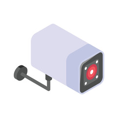 Fototapeta premium High-tech security camera for home surveillance and safety.