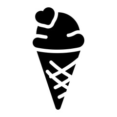 ice cream Solid icon