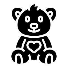 teddy bear Solid icon