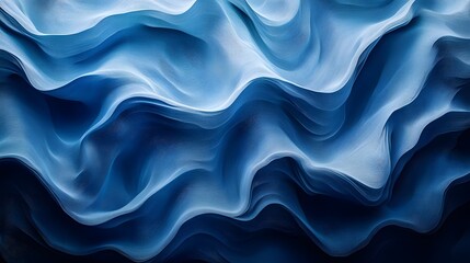 Obraz premium An Abstract Artwork Depicting a Pulsing Blue Pattern Resembling Sound Waves for Immersive Experience