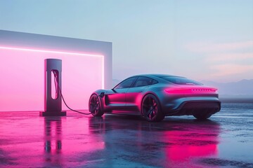 EV Charging Station, Clean energy filling technology, Electric car charging
