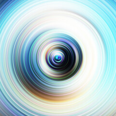 Colorful radial motion effect. Abstract rounded background. Color curves and sphere. Multi color gradient rings and circles wallpaper. Colored texture backdrop and banner.