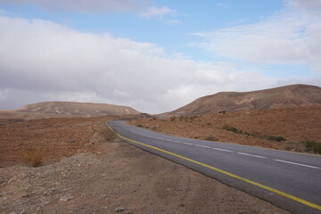 Judaean Desert road to the Dead sea