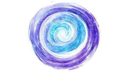 abstract blue  isolated on white background 