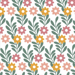 Floral seamless vector pattern design