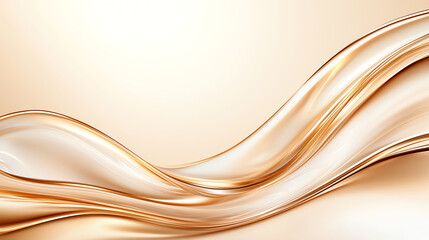 Elegant flowing lines create soft, warm background with beige hue, perfect for various design projects. smooth curves evoke sense of calm and sophistication