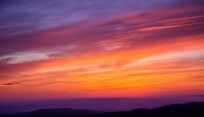 Warm sunset blend: orange, pink, purple tones with soft glow.  Dreamy & inviting color gradient. Ideal for sunset themes & gentle backgrounds.

