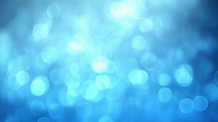 Blue background Bokeh with overlapping circles of shades of blue,Generative Ai illustration