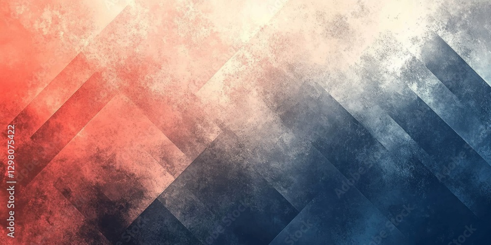 Poster diagonal patterned illustration with textures and blending colors