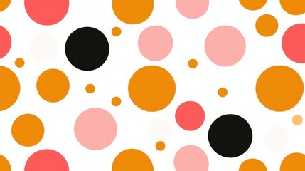 Abstract Colorful Circles Pattern Design