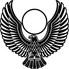 a-minimalistic-eagle-with-outstretched-wings