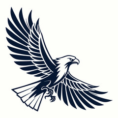 a-modern-eagle-icon-with-extended-wings--vector