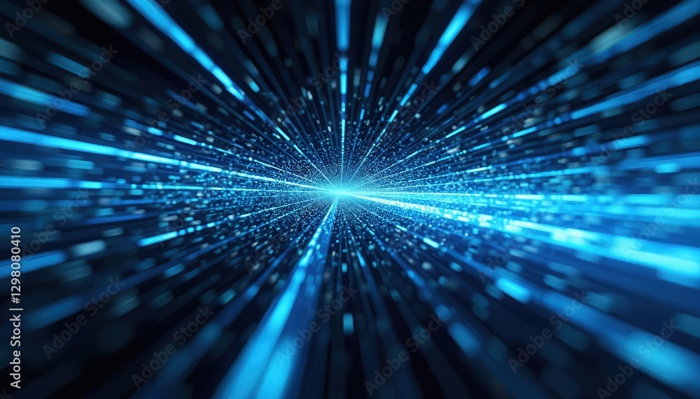 Aufkleber abstract blue speed lines against black background. stripes evoke action, energy. high-speed motion 