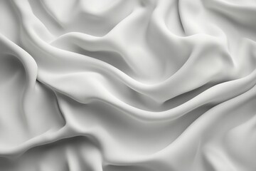 Fototapeta premium Smooth Curves of Elegant Fabric Creating a Tranquil and Calming Atmosphere. Generative AI