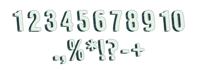 number vector eps 1 2 3 4 5 6 7 8 9 10 and symbol