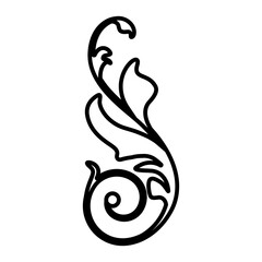 Decorative icon vector. Ornaments elements illustration sign. Decorative elements symbol or logo.