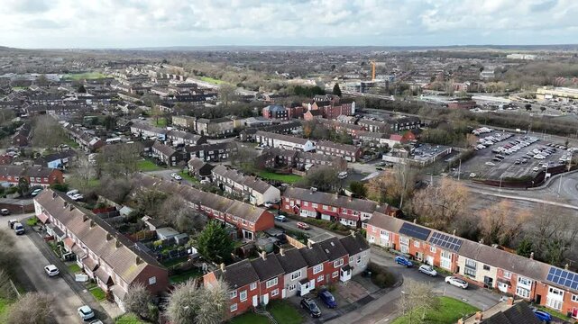 Housing estate Basildon Essex UK drone,aerial
