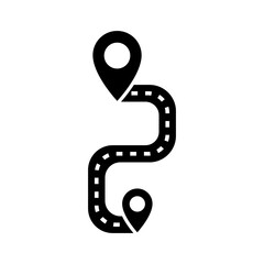Navigation icon vector. Trip illustration sign. Location symbol. Pin logo.