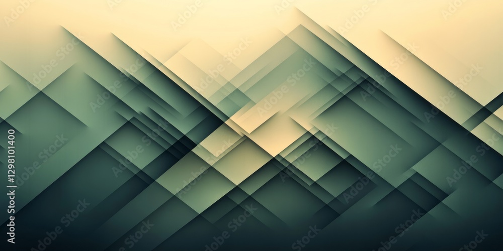 Poster intersecting geometric planes create an abstract modern composition