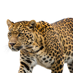 Portrait of a leopard Isolated Trasnparent Background, Png Isolated, Trasnparent Background

