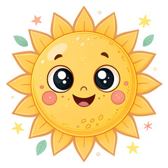 Fototapeta premium sun cartoon character
