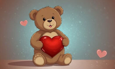teddy bear with heart