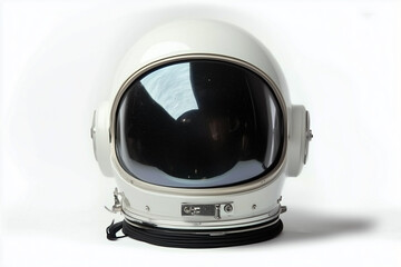 A white space helmet isolated on a white background.