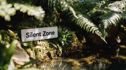 Conceptual representation of a quiet escape zone in an urban setting designed to combat noise pollution