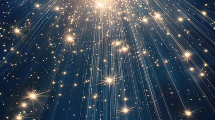 shiny Bokeh light gold and silver baubles and sparkling New year, Christmas background,Generative Ai illustration