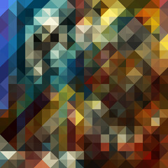 Colorful polygonal abstract background. Low poly effect. Polygon backdrop.