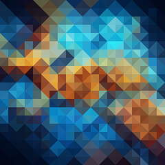 Fototapeta premium Colorful polygonal abstract background. Low poly effect. Polygon backdrop.