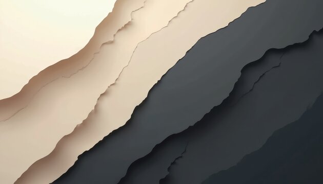 Elegant ivory and charcoal abstract background for presentation design. Geometric shapes in diagonal layout. Dynamic deluxe template concept for booklet, flier, web, corporate, marketing, advertising.